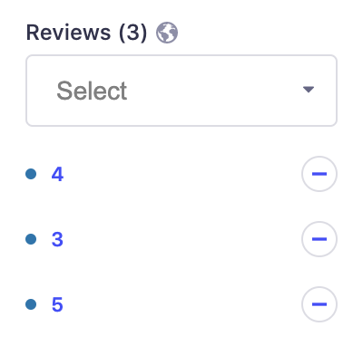 Multiple choices relational fields